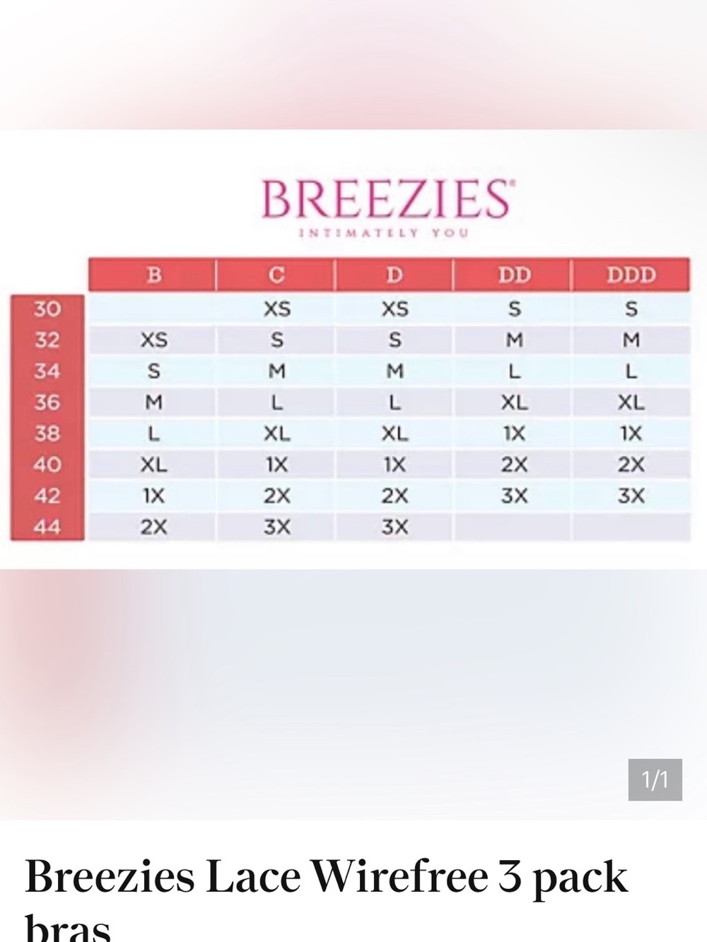 Breezies soft support Lace Trim Bralette Top - White, Nude, Black small - Picture 11 of 13
